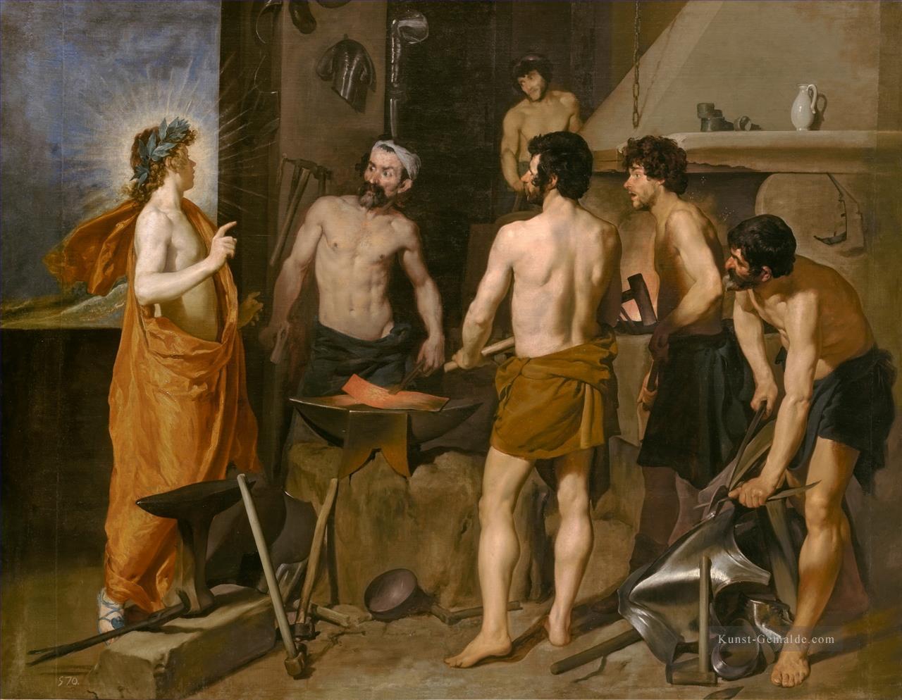 die Schmiede von Vulcan Diego Velázquez Ölgemälde